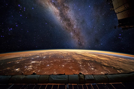 Stunning view of Earth and the Milky, a Photo by Iftikhar Alam