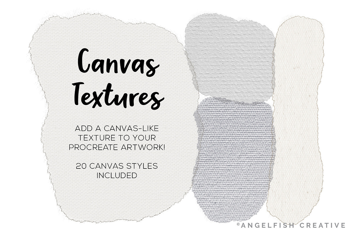 Canvas Textures Procreate Brush Set, a Brush Add-On by AngelfishCreative (Photo 2 of 12)