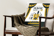 Folk Art Magic Show Flyer Template, a Flyer Template by Hole Hope Design (Thumbnail 5 of 5)