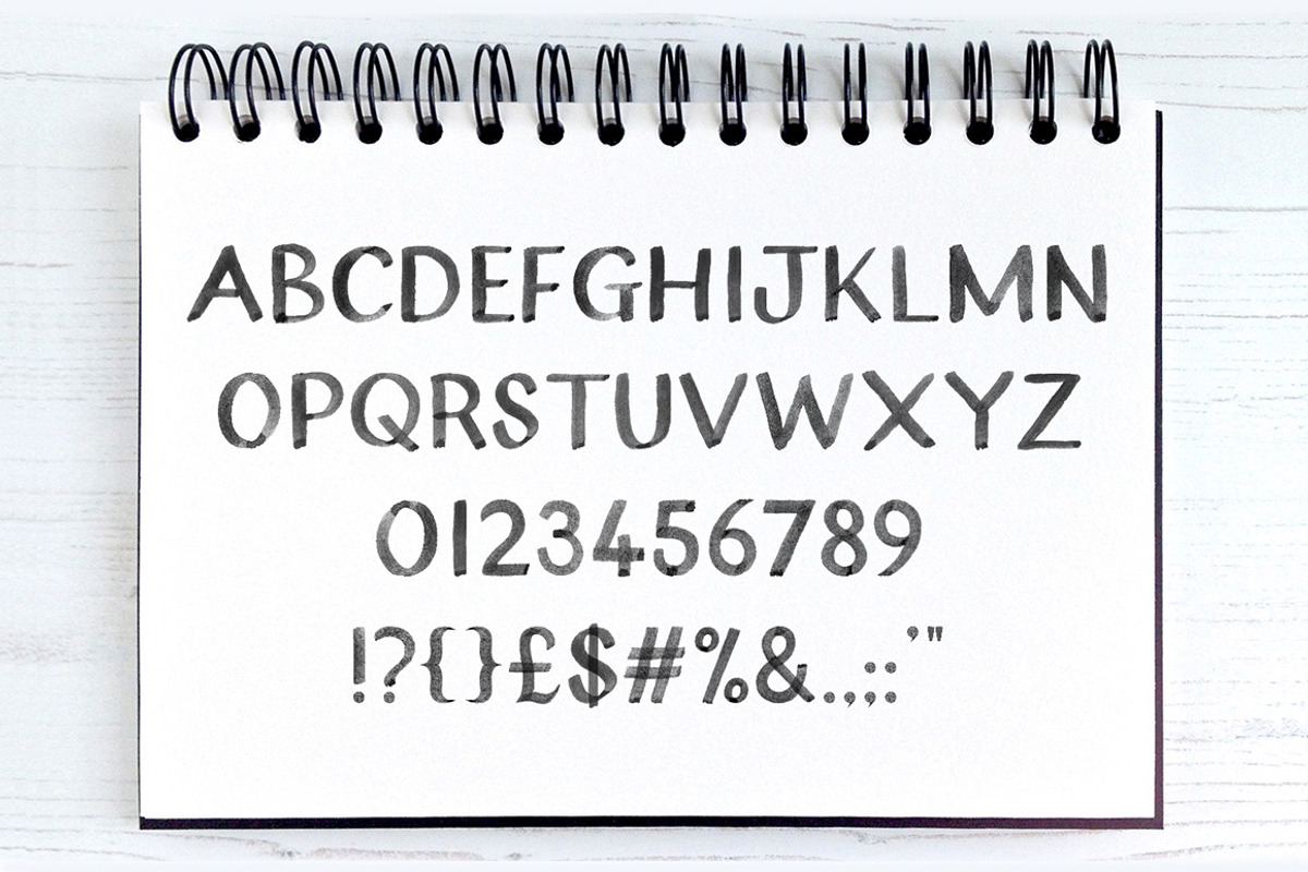 Lagom Watercolour Display Font preview 2