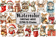 Christmas Mouse, an Illustration by Design Market (Thumbnail 1 of 3)