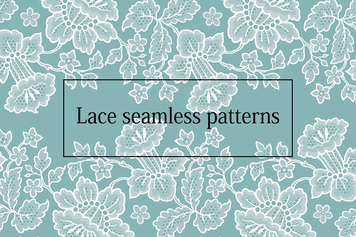 lace seamless patterns, ribbons., a Pattern Graphic by Ajuga (Photo 1 of 3)