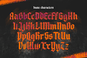 Dark Heritage – Modern Blackletter, a Blackletter Font by Almarkhatype (Thumbnail 5 of 11)