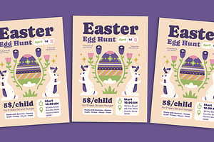 Easter Egg Hunt Flyer, a Flyer Template by Gumico Studio.