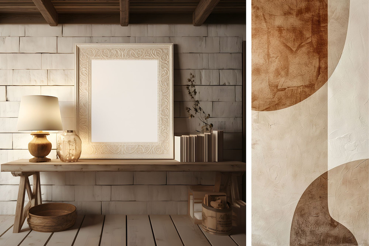 Minimalist Interior Frame Mockup 2, a Household Mockup by ARTOZEN DIGITAL (Photo 7 of 9)