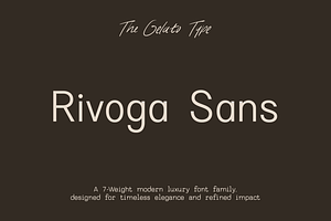 Rivoga Sans | Modern Organic Sans
