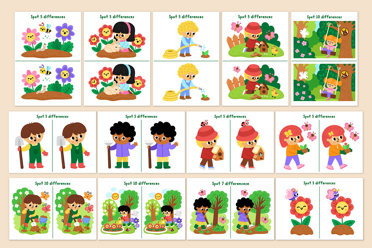 Garden games and activities for kids, an Education Illustration by Lexi Claus (Photo 8 of 15)