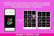Neon Instagram Quotes Bundle, a Social Media Template by SunshineStudioBoutique (Thumbnail 4 of 6)
