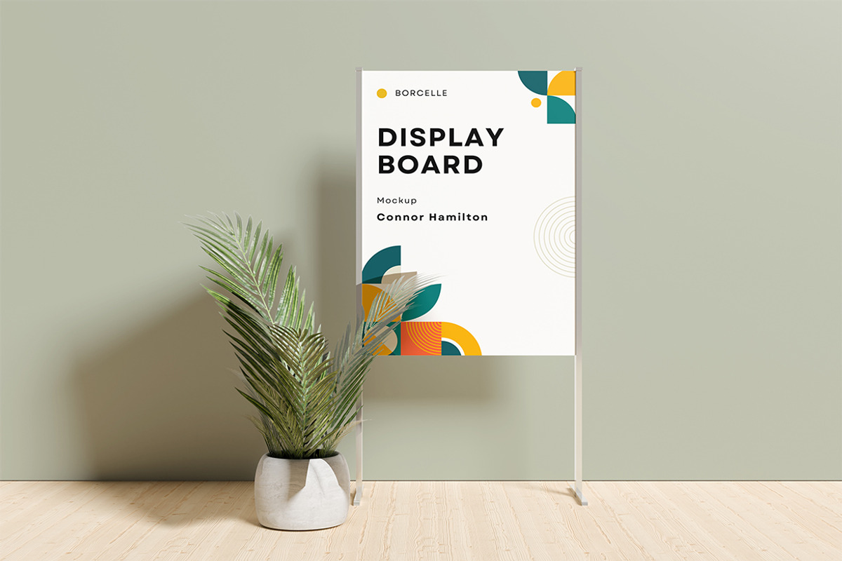 Display Board Mockup, an Advertising Mockup by swsi-studio (Photo 3 of 5)