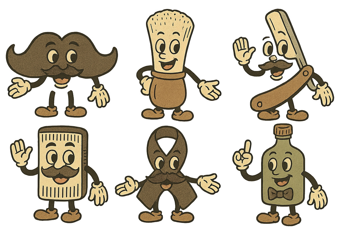 Vintage Animated illustration mascot, an Illustration by Dvoevnore photos