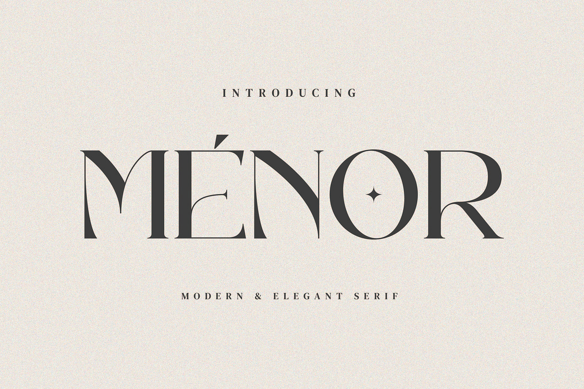 Menor - Stylish Serif Font, a Serif Font by Aqeel_Art (Photo 1 of 10)