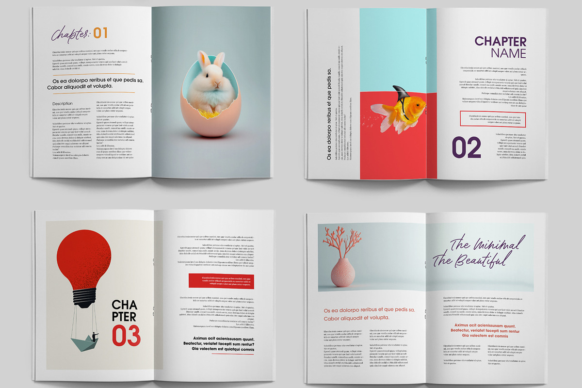 Minimal And Creative Book Layout