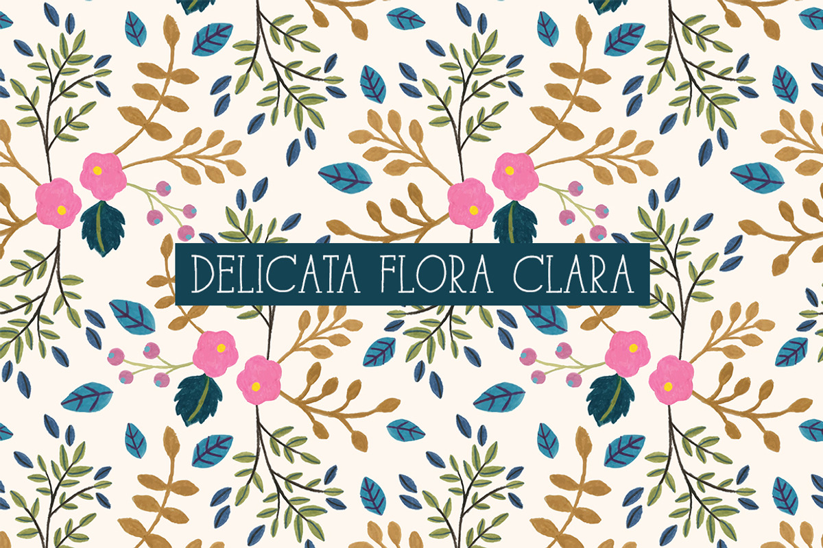 DELICATA FLORA Seamless Patterns, a Pattern Graphic by Dreaming with Isa (Photo 5 of 8)