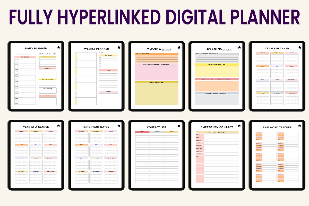 Digital 365 Days Planner 2026 preview 2