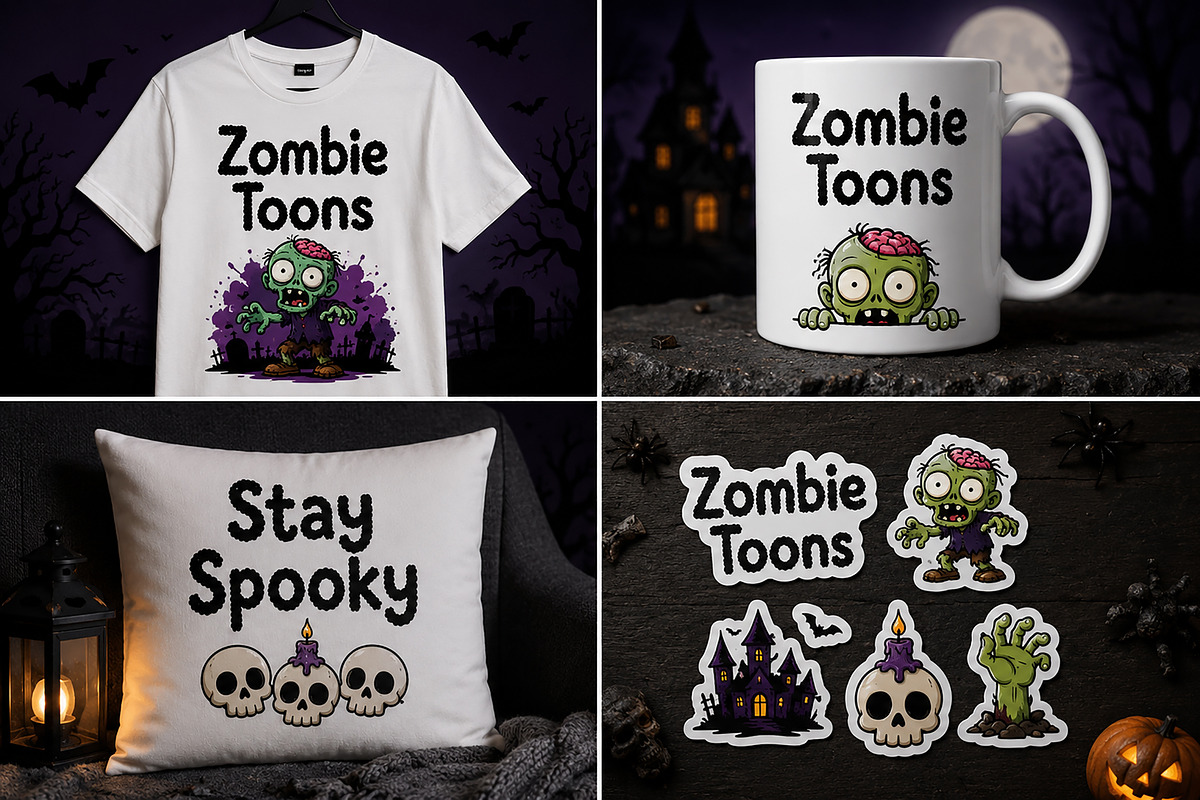 Zombie Toons, a Slab Serif Font by Wow Magic (Photo 4 of 5)