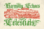 Signtelly Typeface, a Blackletter Font by alit design (Thumbnail 4 of 20)
