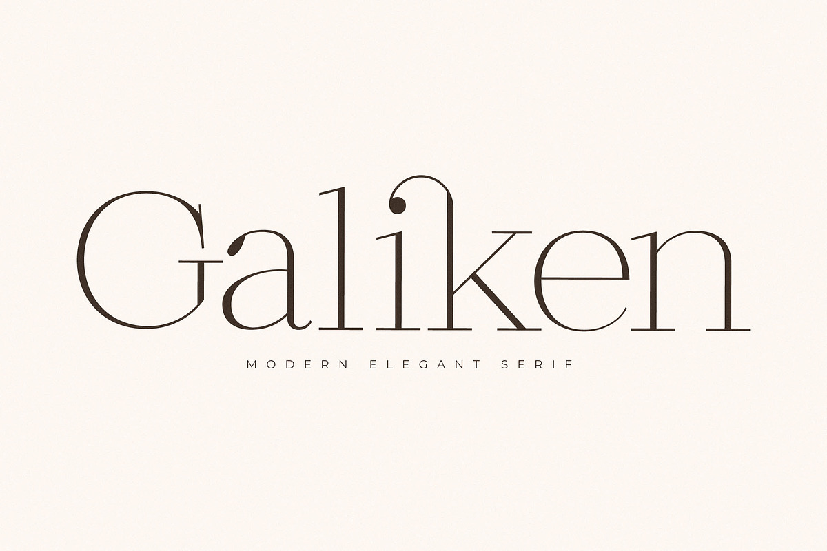 Galiken Modern Elegant Serif, a Serif Font by Letterena Studios (Photo 1 of 15)