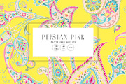 Persian Pink Paisley luxury Patterns, a Graphic by TSTUDIO (Thumbnail 1 of 12)