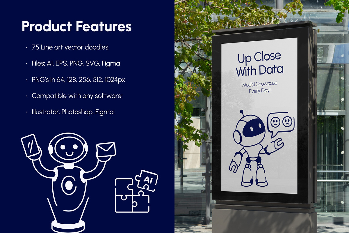 Machine Learning Doodle Icon Set, an Outline Icon by Vectors Market (Photo 2 of 8)