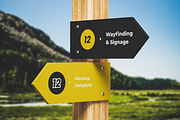 Wayfinding Sign Posts Mockup, an Advertising Mockup by Se٧enStudio (Thumbnail 2 of 2)