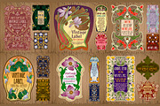 Label Art Nouveau - mega set, a Decorative Illustration by Stanislav Kharchevskyi (Thumbnail 4 of 12)