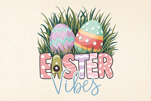 Happy Easter Day Easter Vibes Png, an Illustration by DreamPrint404