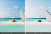 MALDIVES BLUE LIGHTROOM PRESETS, an Action Add-On by Nes Design Co (Thumbnail 3 of 10)
