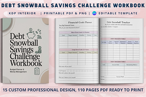 Debt Snowball Savings Challenge Book