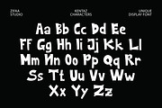 Kentaz Unique Display Font, a Handwritten Font by Eltypesstudio (Thumbnail 5 of 10)