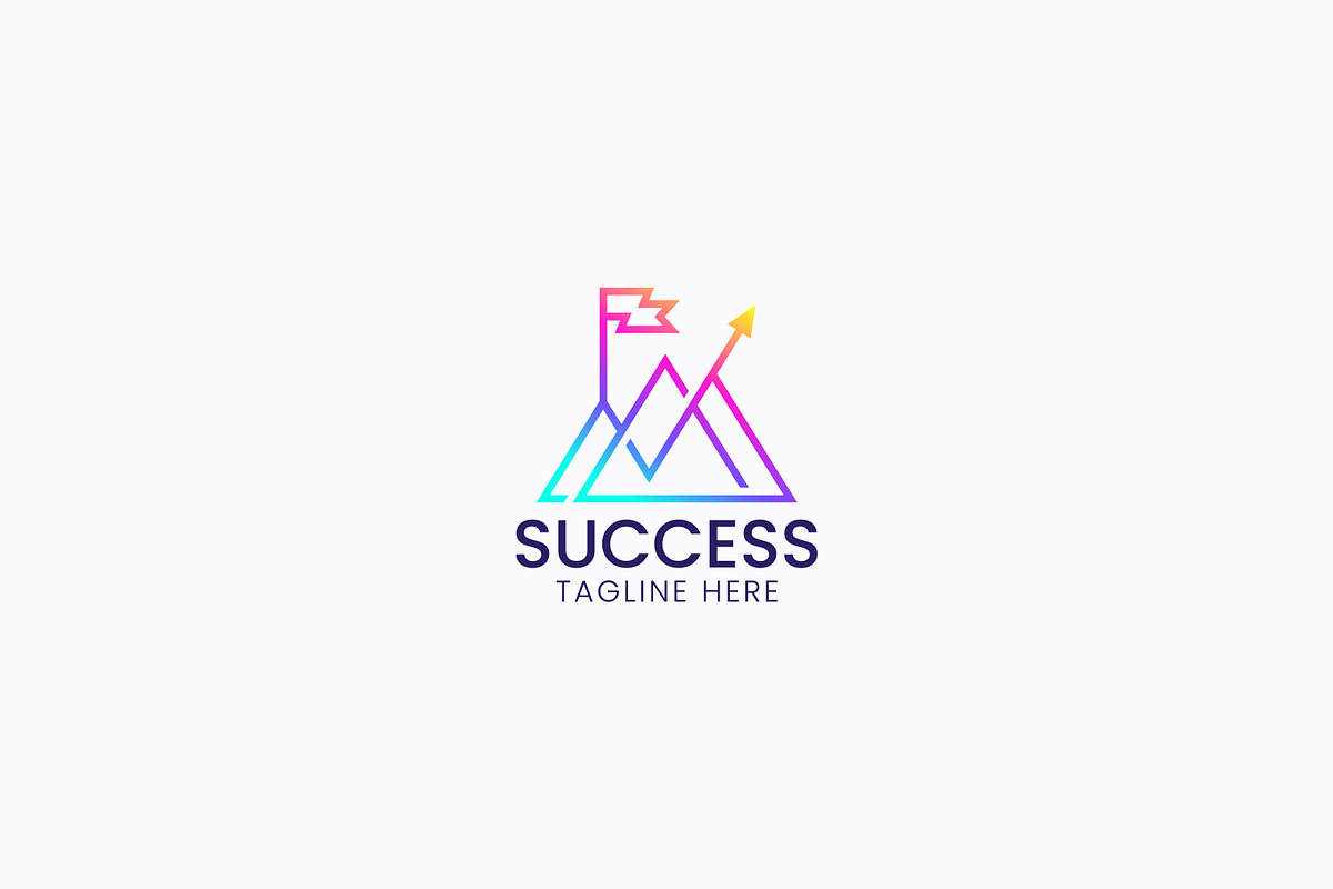 Abstract Success Logo Mountain Flag, a Branding & Logo Template by Signatoro (Photo 2 of 4)