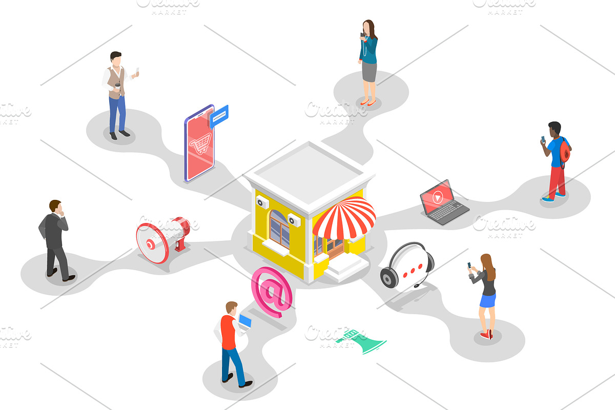 Digital Marketing Set 01, an Illustration by AndriiStore (Photo 7 of 10)