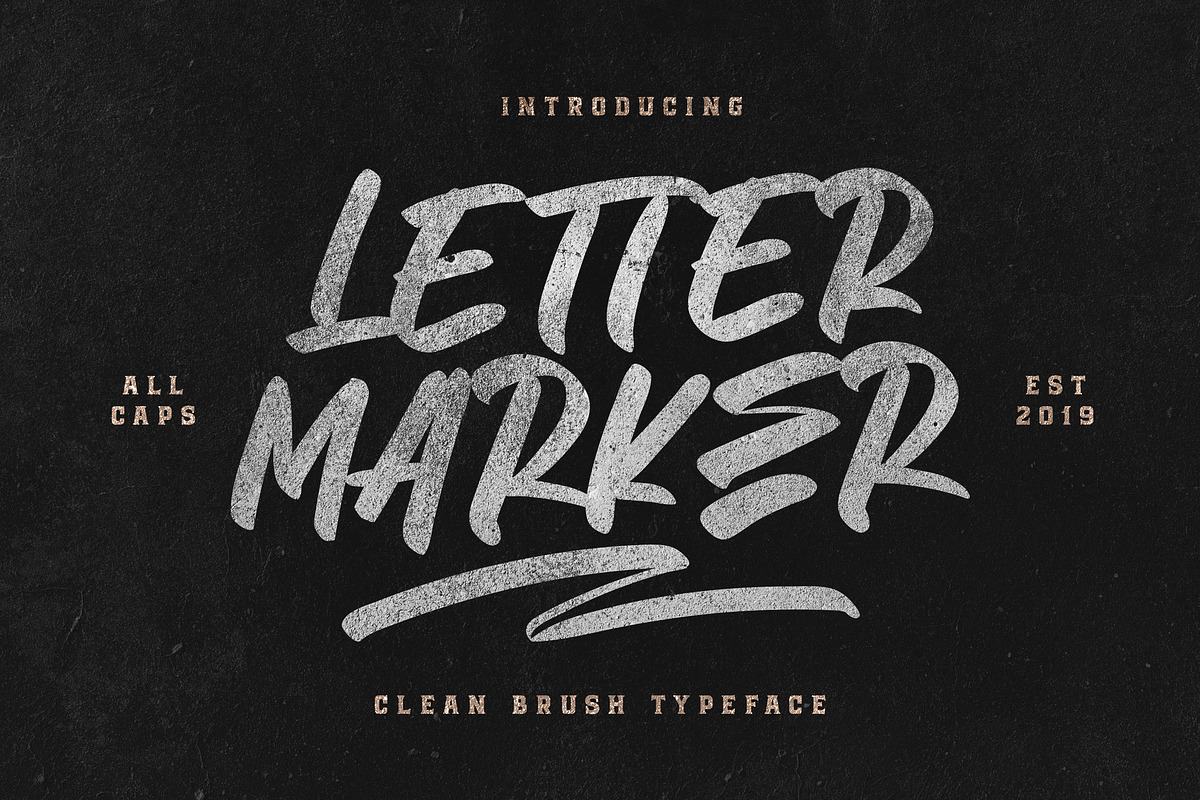 Letter Marker, a Blackletter Font by Blankids Studio (Photo 1 of 7)