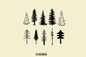 Icon Tree Illustration Lineart, an Illustration by kalehstudio