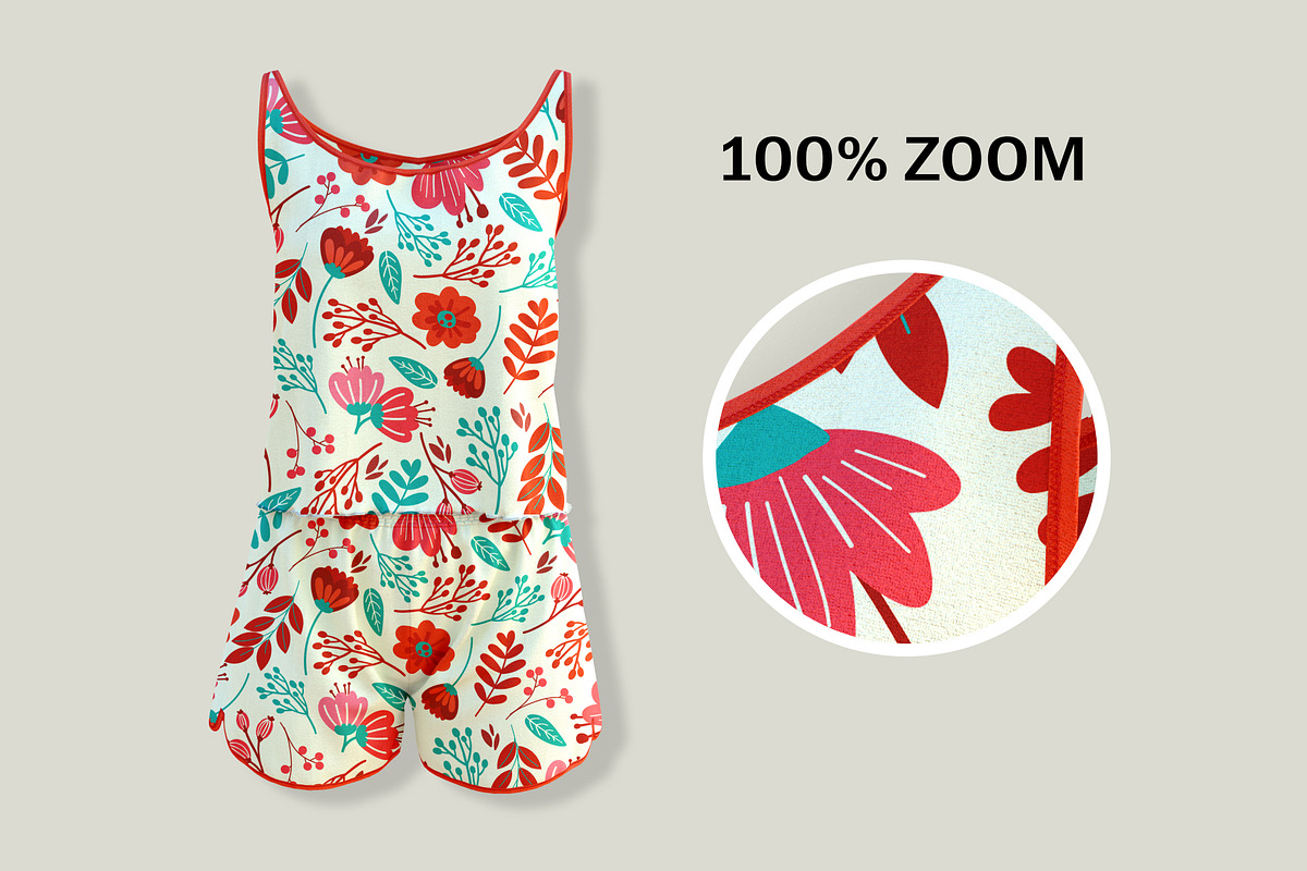 FEMALE PAJAMA MOCKUP, a Shirt Mockup by PudraART (Photo 3 of 7)