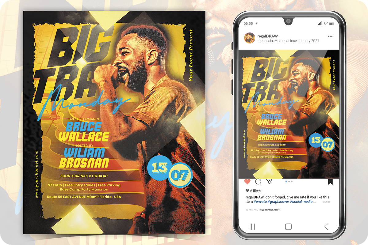 Sunday Party Flyer, a Flyer Template by regalDRAW (Photo 1 of 3)