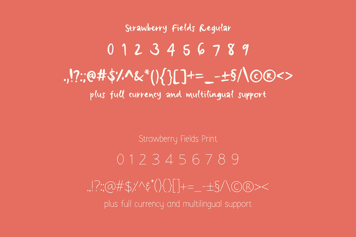 Strawberry Fields Font Duo preview 3