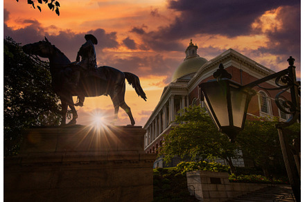 USA, Massachusetts State House in, an Architecture Photo by Web Engine Design