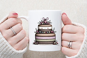 Watercolor Set Christmas Cakes, an Illustration by Sublimation Artist (Thumbnail 5 of 6)