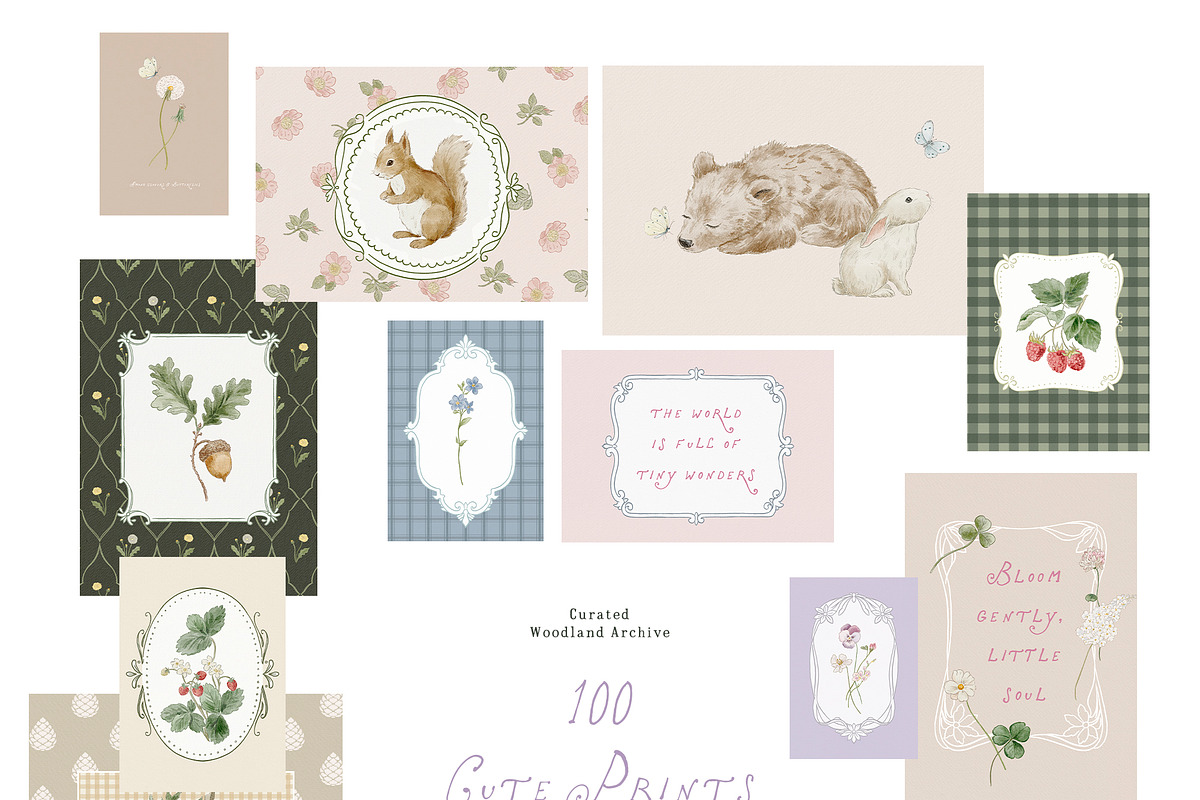 Bramblewood Tales Woodland Clipart, a Decorative Illustration by Muse Artist (Photo 28 of 29)
