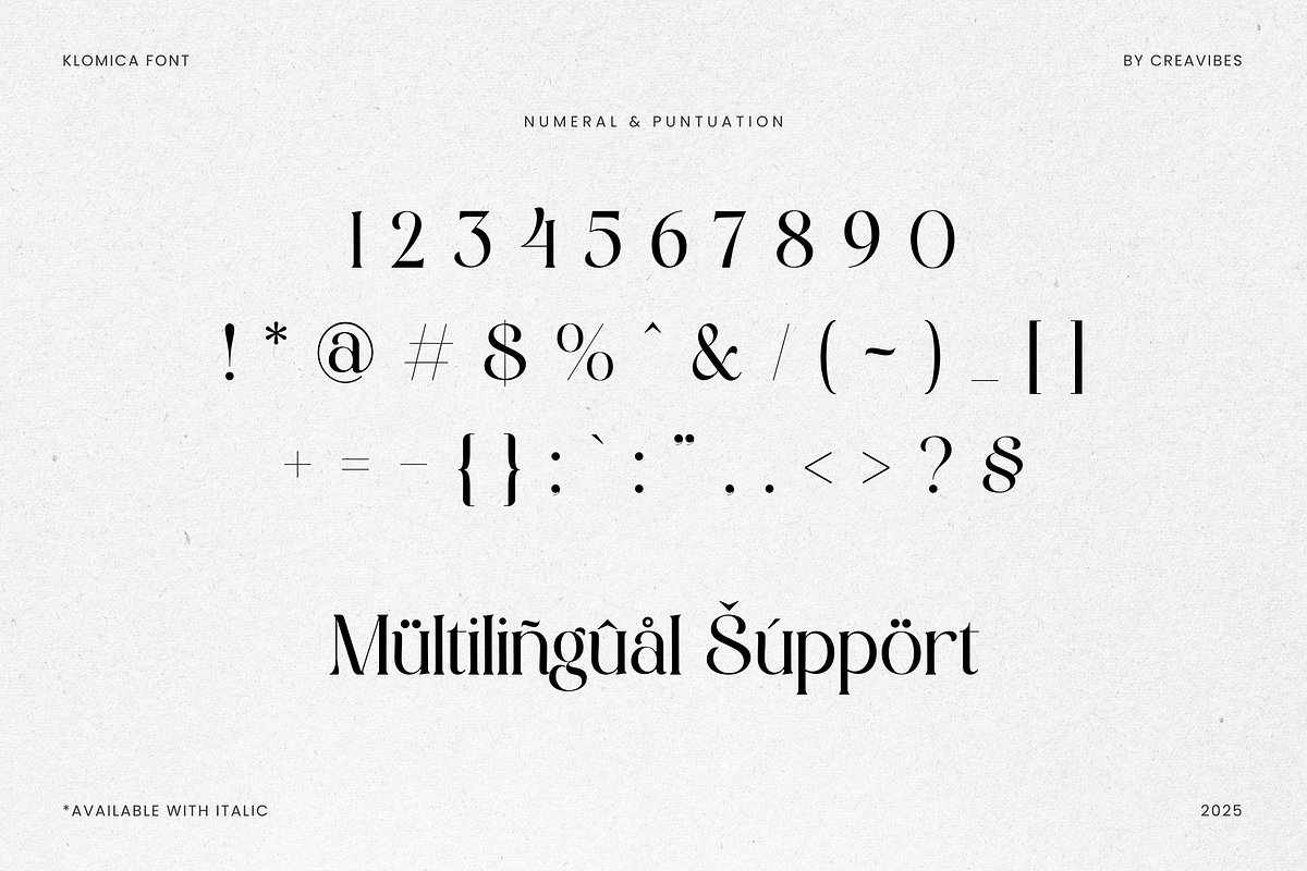 Klomisk - Serif Font, a Serif Font by Creavibes Design (Photo 14 of 15)
