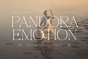 Pandora Emotion - Stylish Serif Fon, a Serif Font by Letterhend Studio (Thumbnail 1 of 10)