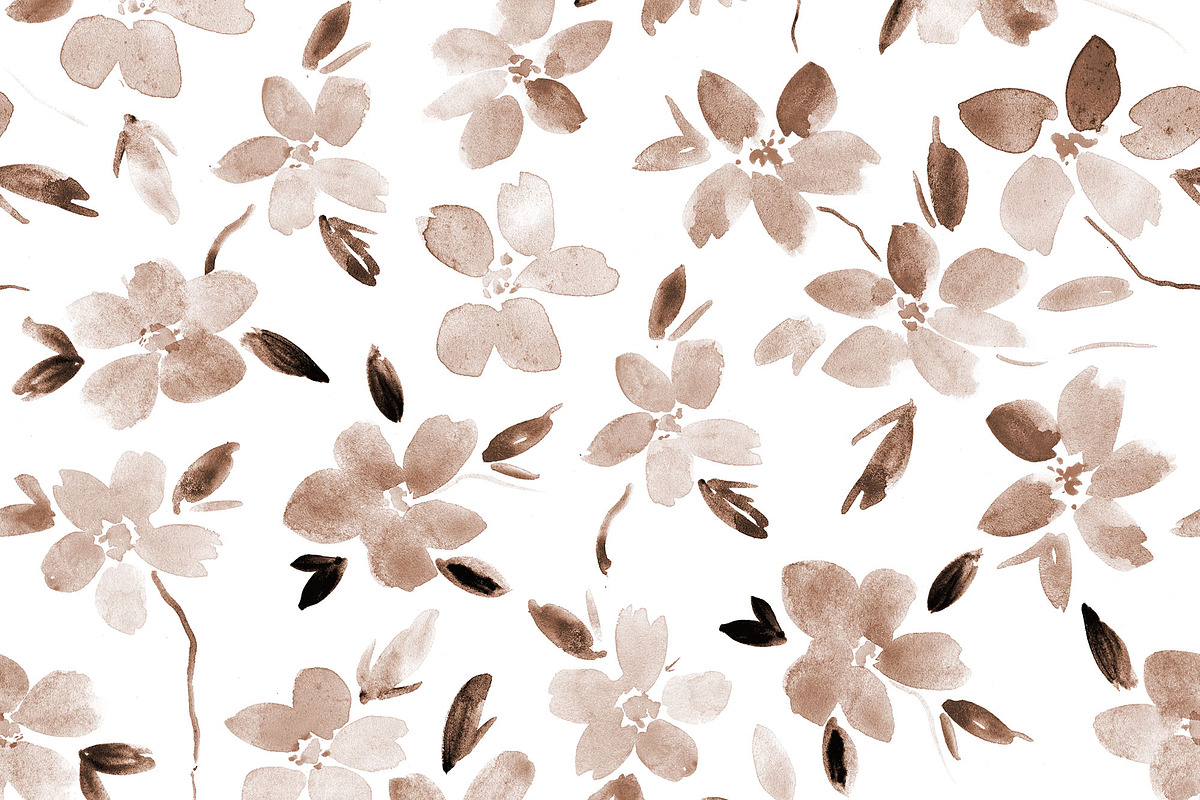 Bloom in Sardinia - pattern, a Pattern Graphic by Katerina Tova (Photo 7 of 9)