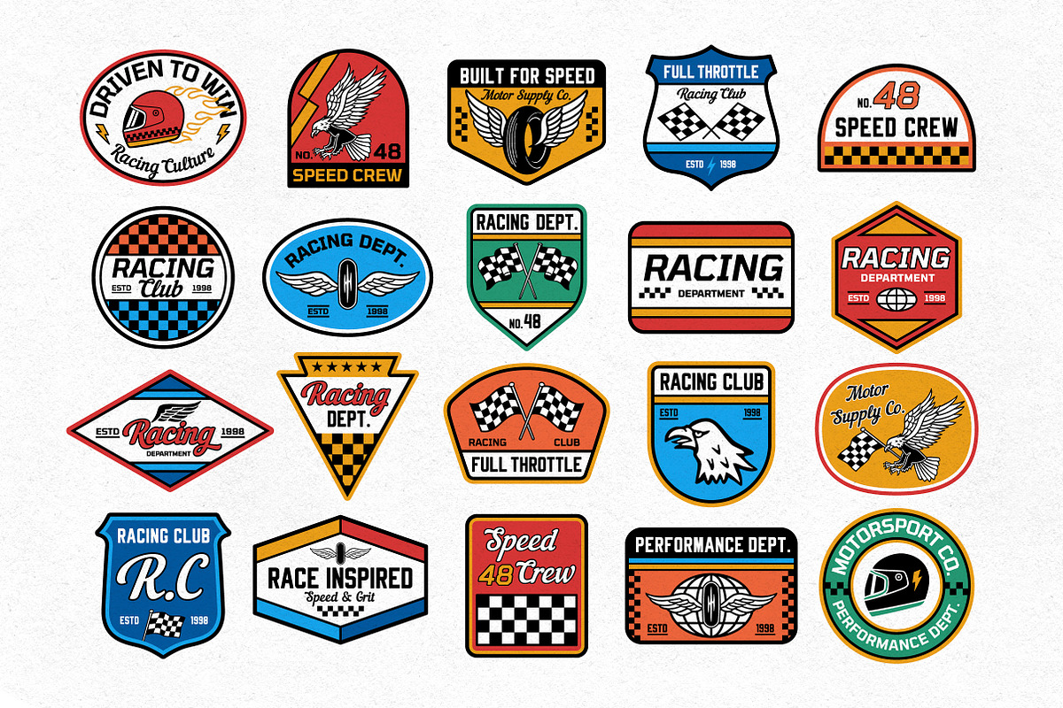 Racing Badges, a Branding & Logo Template by cd-design.co