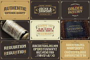 Vintage Font Bundle 5, a Symbol Font by Vintage Division (Thumbnail 2 of 12)