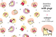 Pugs&Magnolias 29 elements, an Illustration by Zooza Art (Thumbnail 7 of 9)