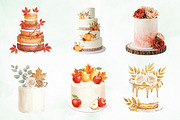 Autumn Wedding Cake PNG Clipart, an Illustration by Creative Art (Thumbnail 5 of 8)