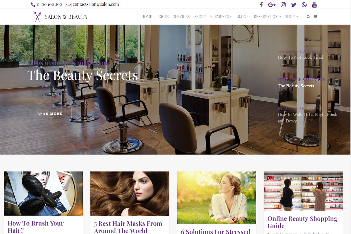 Salon - Beauty WordPress Theme, a WordPress Template by Visualmodo (Photo 8 of 18)