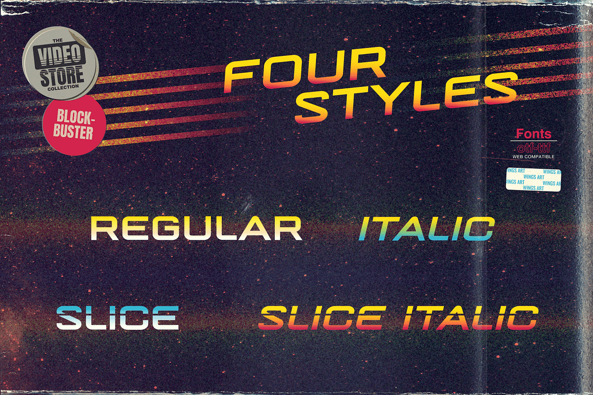 Jupiter Mission: A Retro Sci-Fi Font, a Handwritten Font by Wingsart Studio (Photo 8 of 13)