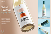 The Wine Creator - Burgundy bottle, a Packaging Mockup by Mocku (Thumbnail 1 of 14)