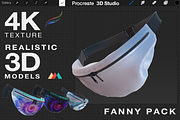 Procreate 3d Model - Fanny Pack, an Object 3D Model by Procreate3dStudio (Thumbnail 1 of 4)